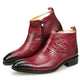 Red Snakeskin Boots Red Split Leather Snakes Store