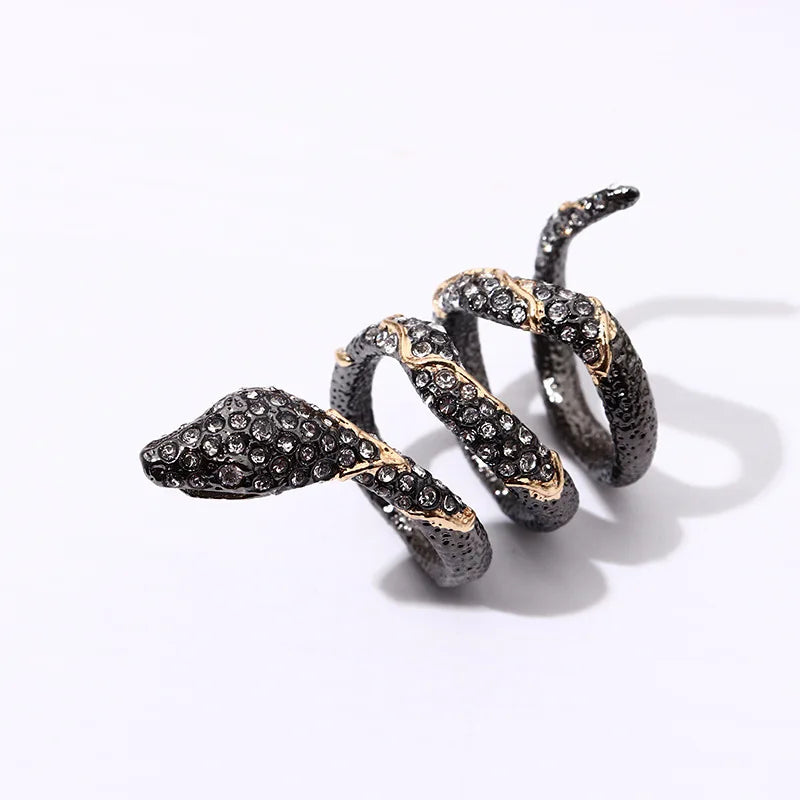 Mens Diamond Snake Ring Snakes Store