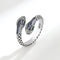 Blue Diamond Snake Ring