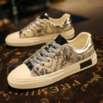 Snakeskin Lace Up Sneakers - Vignette | Snakes Store