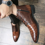 Brown Snakeskin Boots - Vignette | Snakes Store