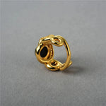 Black and Gold Snake Ring - Vignette | Snakes Store