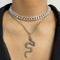 Silver Pendant Snake Chain Silver Adjustable Alloy Snakes Store™