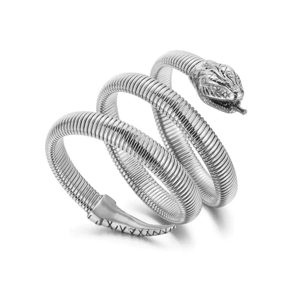 Silver Snake Bangle Bracelet Snakes Store™