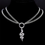 Silver Snake Chain Choker - Vignette | Snakes Store