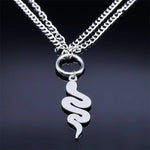 Silver Snake Chain Choker - Vignette | Snakes Store