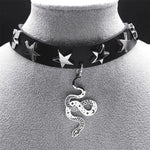 Silver Snake Choker - Vignette | Snakes Store