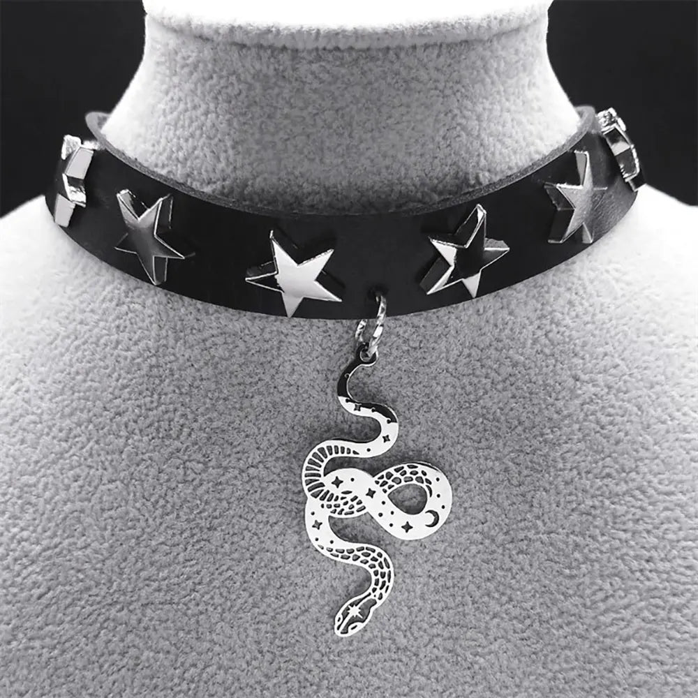 Silver Snake Choker Snakes Store™