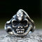 Silver Snake Skull Ring 316L Stainless Steel Silver Snakes Store™