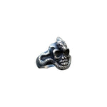 Silver Snake Skull Ring - Vignette | Snakes Store