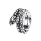 Silver Snake Wrap Ring 316L Stainless Steel Snakes Store™