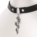 Silver Snake Choker Necklace - Vignette | Snakes Store