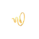Simple Gold Snake Ring - Vignette | Snakes Store