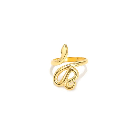 Simple Snake Ring Gold Snakes Store™