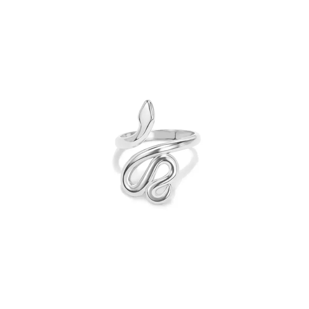 Simple Snake Ring Silver Snakes Store™