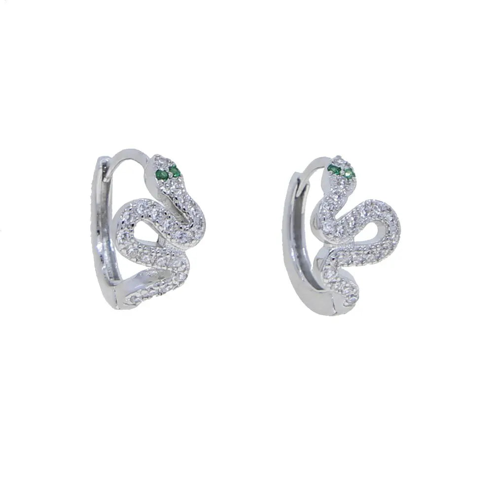 Small Gold Snake Earrings silver Snakes Store™