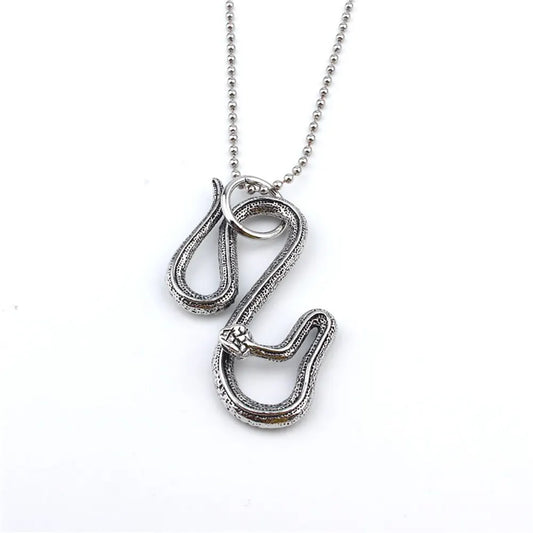 Snake Chain Pendant Necklace Silver 20' | 50cm Snakes Store™