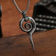 Snake Charmer Necklace Pendant Silver 316L Stainless Steel Snakes Store™