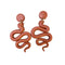 Snake Clay Earrings Brown Fits for all Alloy Snakes Store™