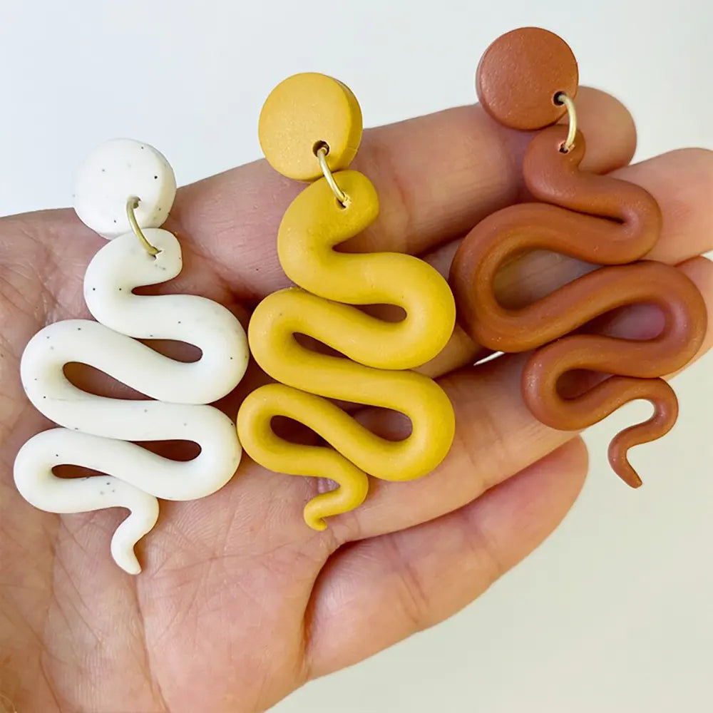 Snake Clay Earrings Snakes Store™