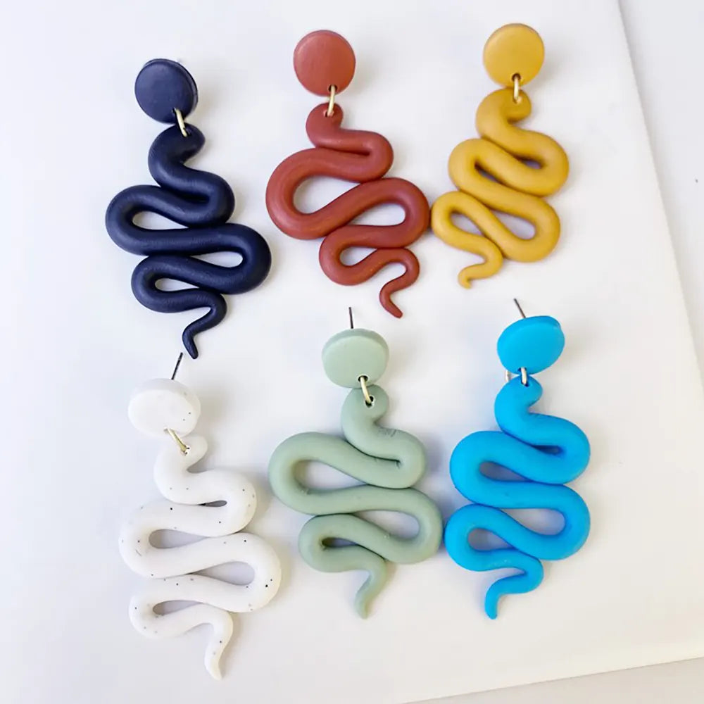Snake Clay Earrings Snakes Store™
