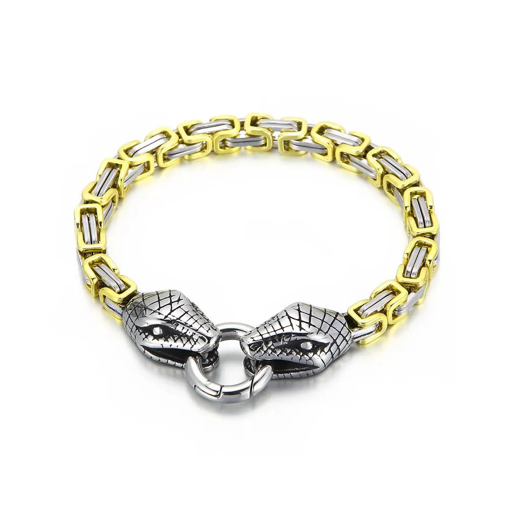 Snake Design Bracelet Yellow 21cm Snakes Store™