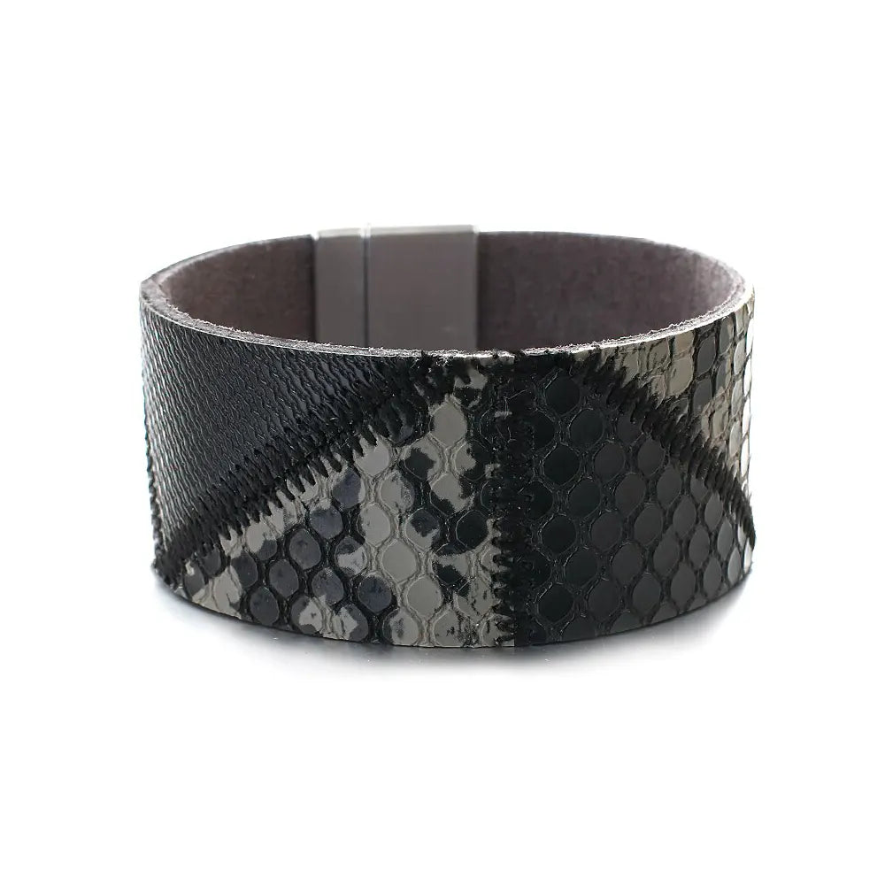 Snake Pattern Bracelet Black Snakes Store™