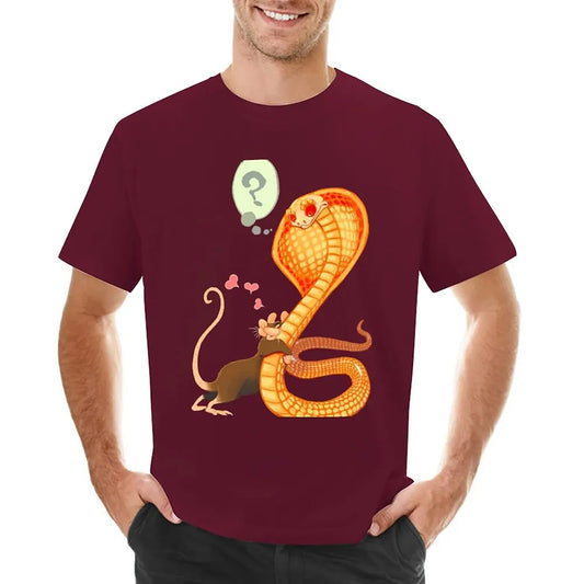 Snake Print T-shirt Red Snakes Store™
