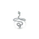 Snake Ring Silver Womens 925 Sterling Silver One fits for most Snakes Store™