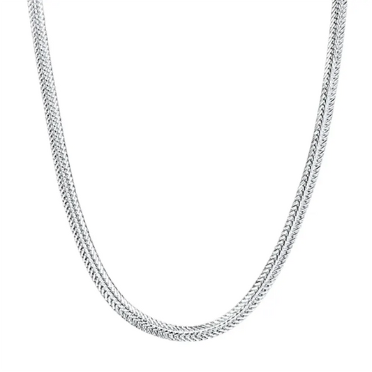 Snake Style Silver Chain