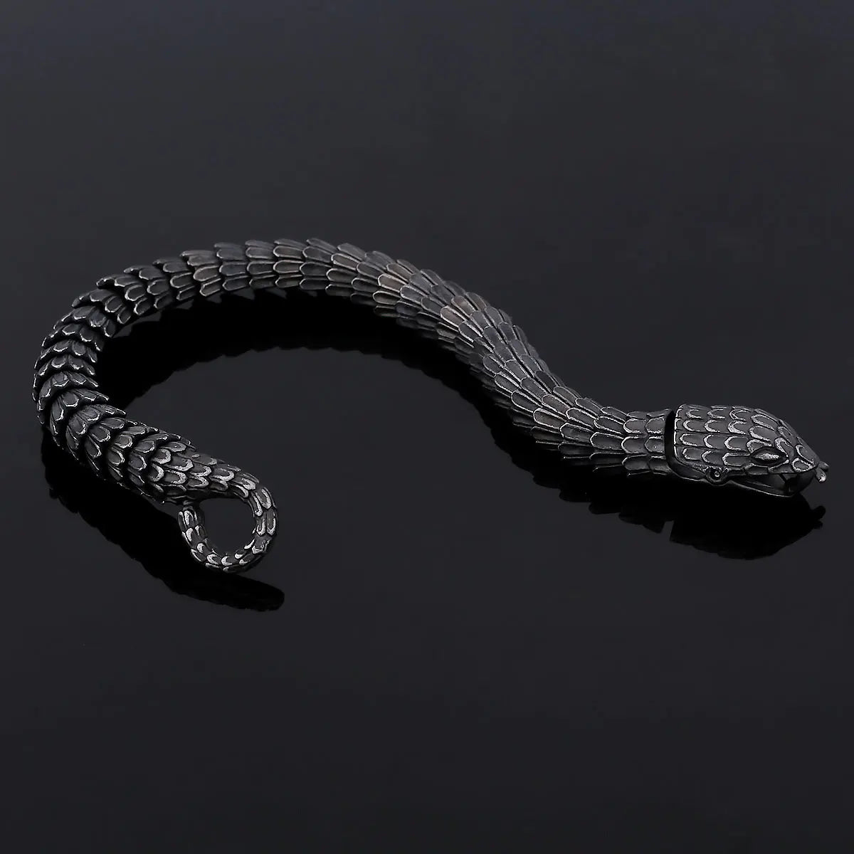Snake Tail Bracelet 316L Stainless Steel 9" | 22.5cm Snakes Store™