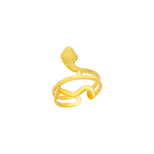 Snake Thumb Ring Gold Stainless Steel United States | Adjustable Snakes Store™