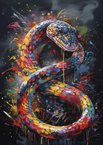 Snake Watercolor Painting - Vignette | Snakes Store