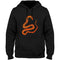 Snake with Fire Hoodie Black Snakes Store™