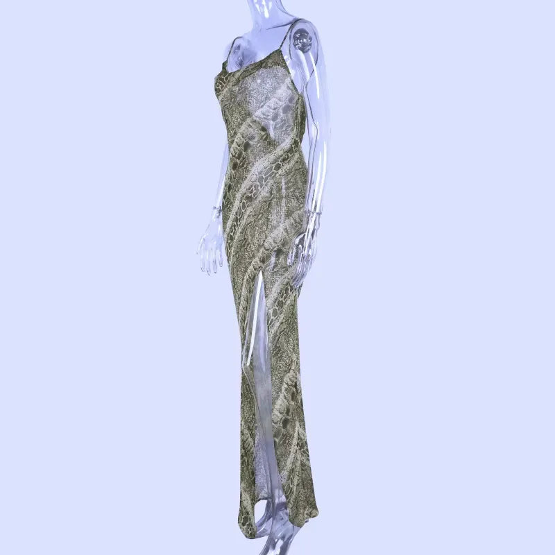 Snake Print Maxi Dress Snakes Store™