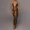 Snake Skin Print Dress Brown Snakes Store™