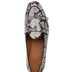 Grey Snakeskin Loafers - Vignette | Snakes Store