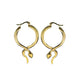 Solid Gold Snake Earrings Gold Fits for all 316L Stainless Steel Snakes Store™