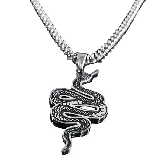 Stainless Steel Snake Necklace 20' | 50CM Snakes Store™