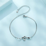 Sterling Silver Snake Chain Charm Bracelet - Vignette | Snakes Store