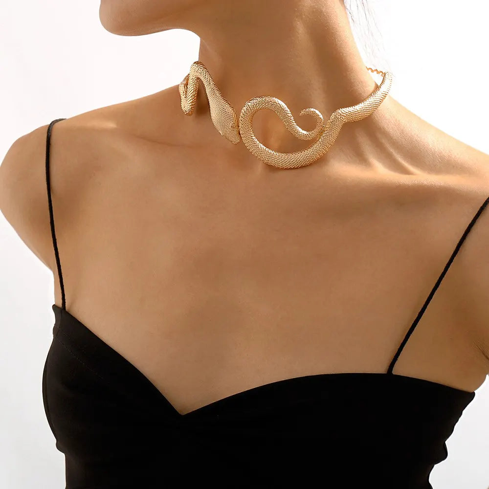 Taxco Snake Choker Gold 14.5" | 32cm Alloy Snakes Store™