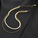 Double Snake Chain Necklace - Vignette | Snakes Store