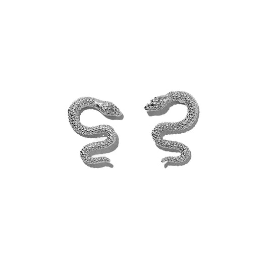 Tiny Snake Stud Earrings Silver Snakes Store™