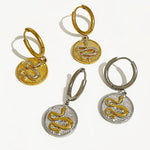Titanium Snake Earrings - Vignette | Snakes Store