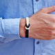 Two Color Snake Knot Bracelet Black White Snakes Store™