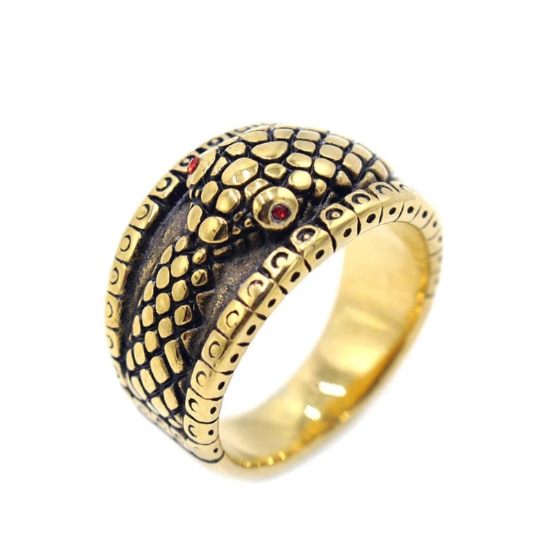 Unique Snake Ring Gold 316L Stainless Steel Snakes Store™