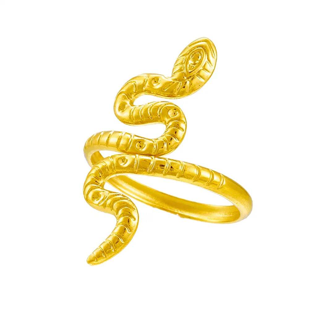 Sake Rin vintage gold snake ring | Snakes Store™