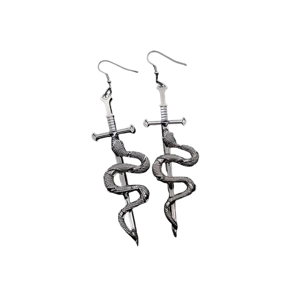 Viper Earrings Silver Snakes Store™