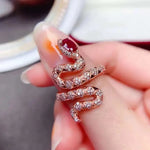 Antique Ruby Snake Ring - Vignette | Snakes Store