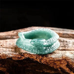 Jade Snake Ring - Vignette | Snakes Store